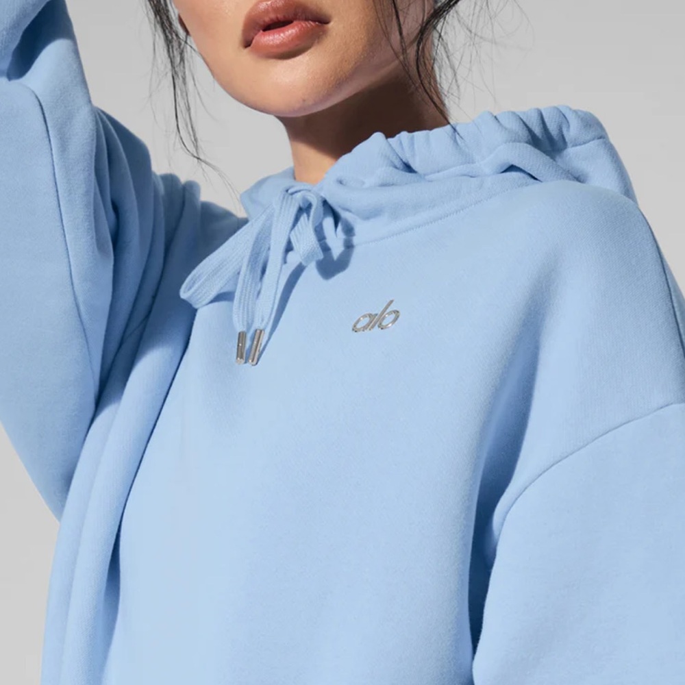 NWT Alo Seashell Blue Accolade Hoodie - Picture 7 of 8